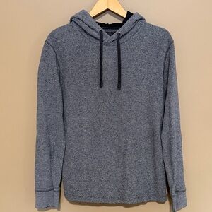 Banana Republic Pima Cotton Pullover Hoodie Medium Men’s| Salt Pepper Grey